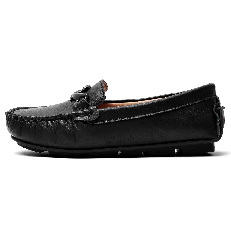 PINSEN 2019 весна осень обувь для мальчиков детей на плоской подошве удобная кожаная