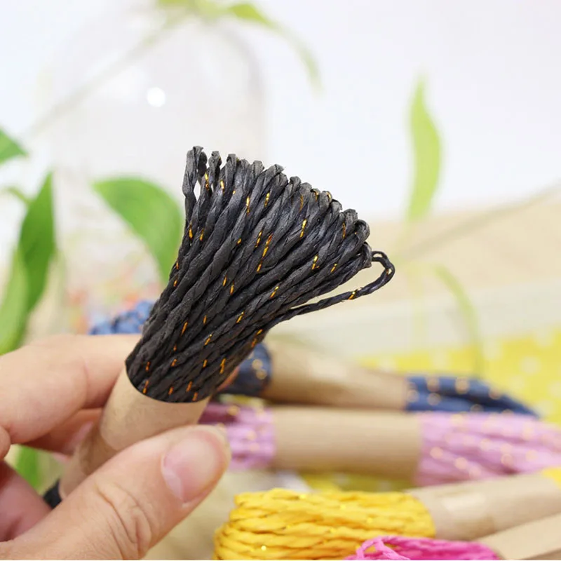 10 м красочные бумажные веревки DIY ручной работы ремесло для свадьбы торт из конфет Печенье Подарочная коробка упаковочный обмоточный Декор