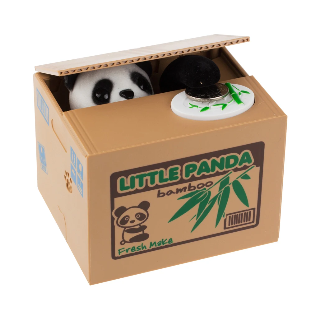 

Panda Cat Thief Money Boxes Toy Piggy Banks Gift Kids Money Boxes Automatic Stole Coin Piggy Bank Money Saving Box Moneybox