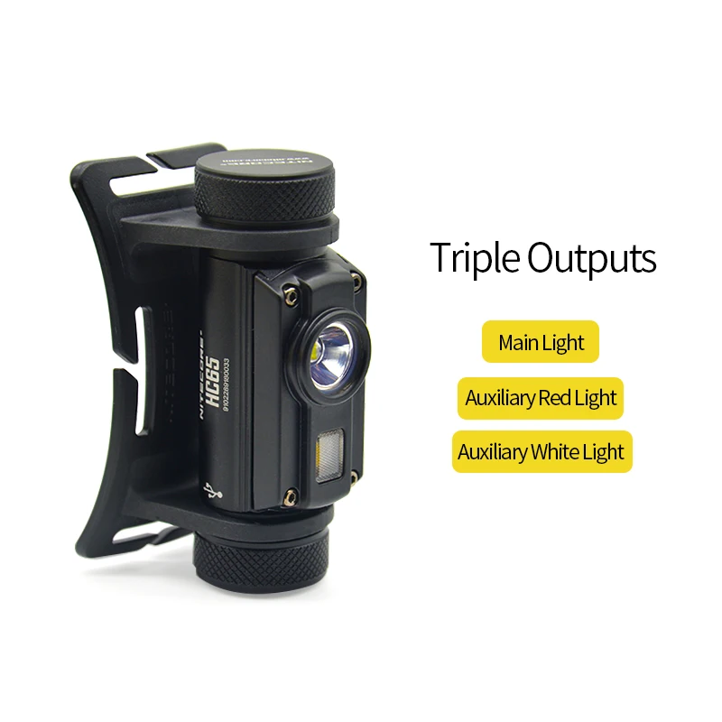 Nitecore HC65 налобный фонарь 1000LM тройной выход наружная Фара Водонепроницаемый фонарик Поддержка батареи 18650