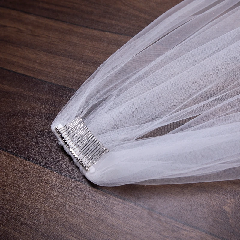 Wholesale Soft Tulle 3Meter 5Meter White Ivory Voile Mariee Long Wedding Veil With Metal Comb Bridal Headwear Vestido De Noiva | Свадьбы и