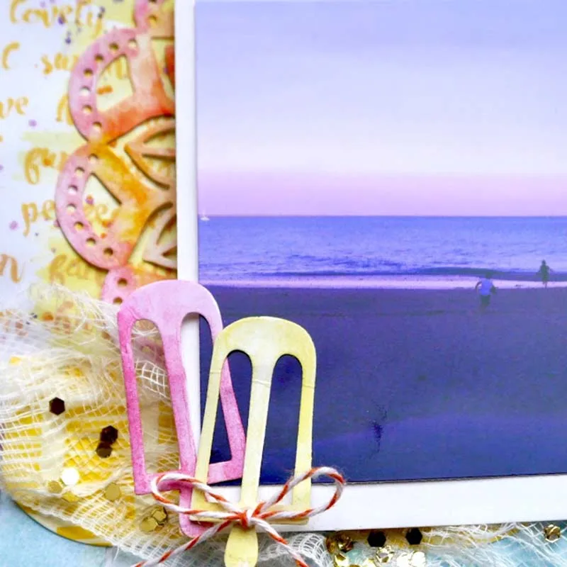 

JC Metal Cutting Dies Ice Cream Drink Basket Stencil for Scrapbooking Craft Mold Handmade Template Model DIY Dies Cut New Design