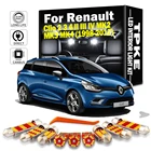 TPKE Canbus Белый безотказный светодиодный внутренний купол светильник ПА для чтения Комплект для Renault Clio 2 3 4 II III IV MK2 MK3 MK4 (1998-2017)