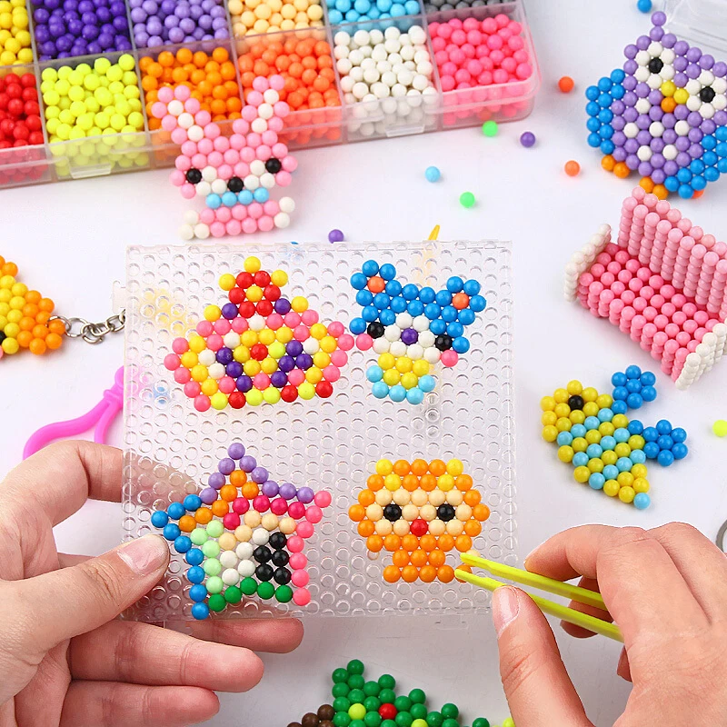 Дополнительные бусины Hama пазлы Aquabeads набор аквабусин сделай сам шарики для игр