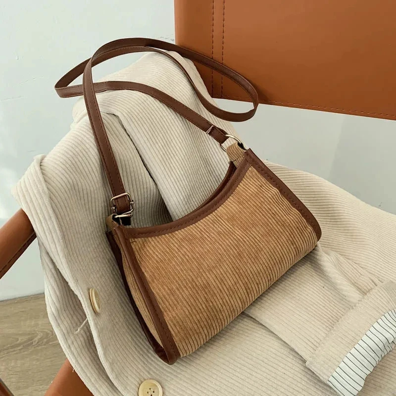 

Corduroy Bags For Women Solid Vantage Winter Fashion Small сумки для женщин Versatile Lady Mobile Phone Purse Handbag ABG007