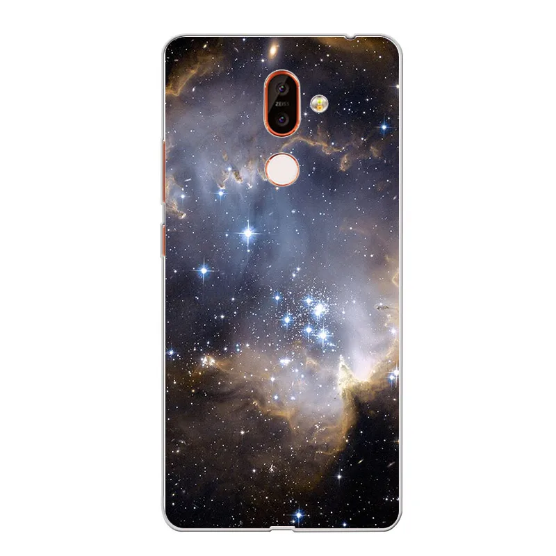 Ciciber для Nokia 9 PureView 2 1 3 5 6 7 8 Plus мягкие чехлы телефонов из ТПУ X7 X6 X5 X3 звездное