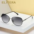 Очки солнцезащитные женские поляризационные кошачий глаз с градиентом