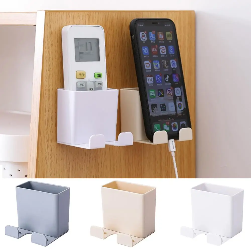 

Wall Mount Remote Control Storage Organizer Box Phone Charging Holder 40FP20