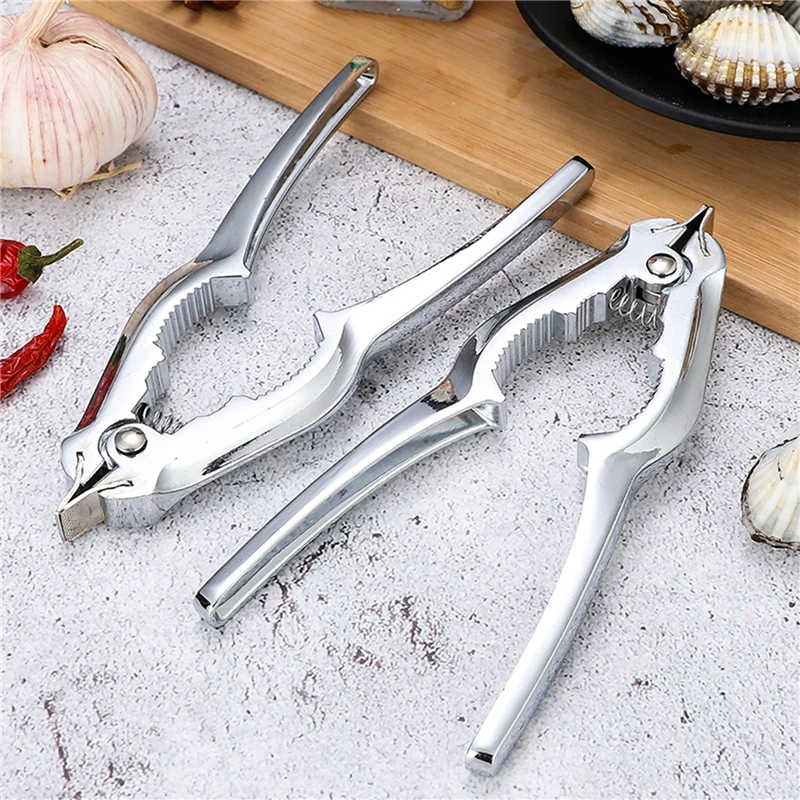 Clams Scallops Clam Clip Zinc Alloy Seafood Automatic Spring Design Food Kitchen Multifunction Open Clamshell | Дом и сад