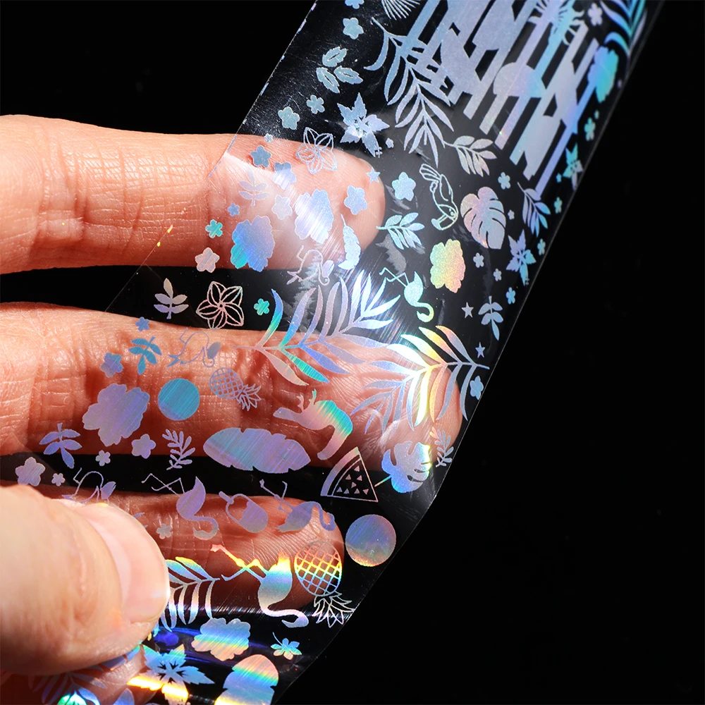 1 шт. Голографическая фольга на ногти звездное небо переводная наклейка для