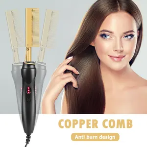 Safe And Practical Anti-scalding Electric Hair Curling Comb Dry And Wet Portable Multifunctional Straight Curling Roller