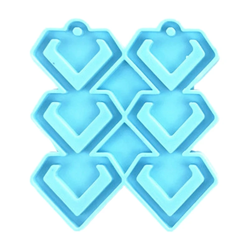 

DIY Earrings Pendant Keychain Epoxy Resin Mold Keyring Casting Silicone Mould F3MD