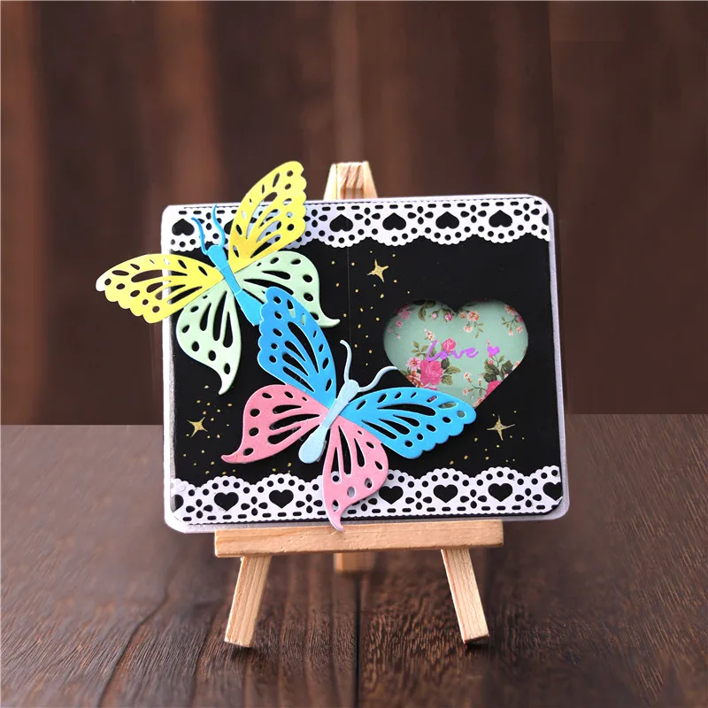 Металлические Вырубные штампы YaMinSanNiO в форме бабочки для изготовления открыток