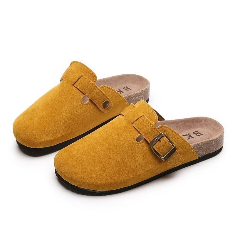 

2021 Women's Autumn And Winter Hot Season Flat-bottomed Plus Size One-legged Lazy Slippers