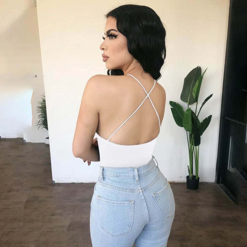 

EIFER Spring and summer new women's sling halter belly sexy one-piece women jumpsuits