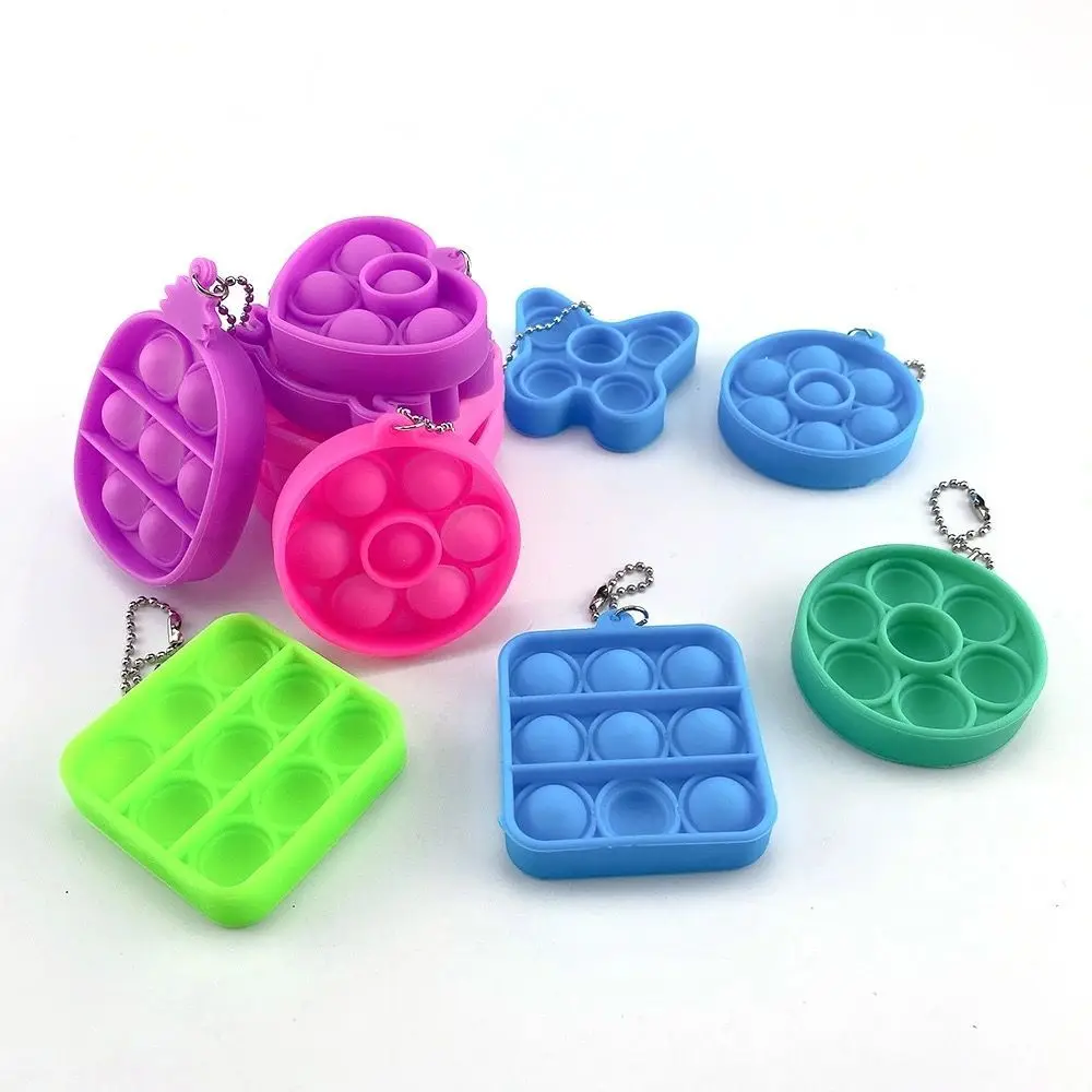 

Deratization pioneer key chain silicone fingertip toys decompression puzzle desktop fun portable parent child interaction baby