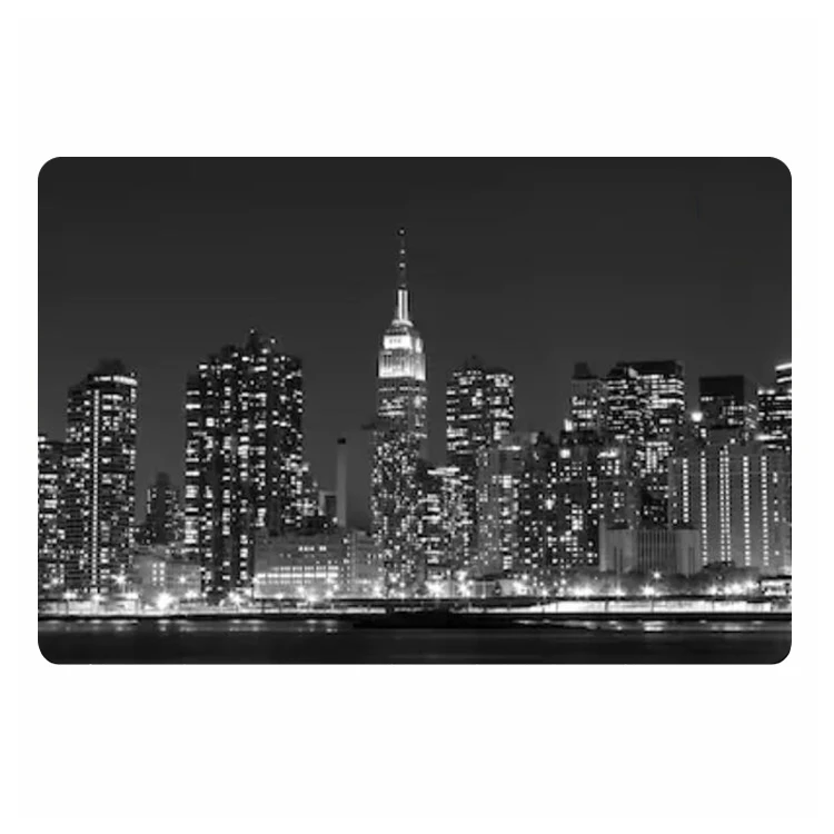 Modern New York City at Sunset Doormat Skyline USA Landmark Welcome Door Mat Rug Rubber Carpet for Kitchen Bathroom Home Decor | Дом и сад