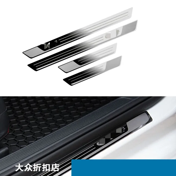 Накладка на порог двери из нержавеющей стали подходит для Volkswagen Golf 6 7 2010-2019