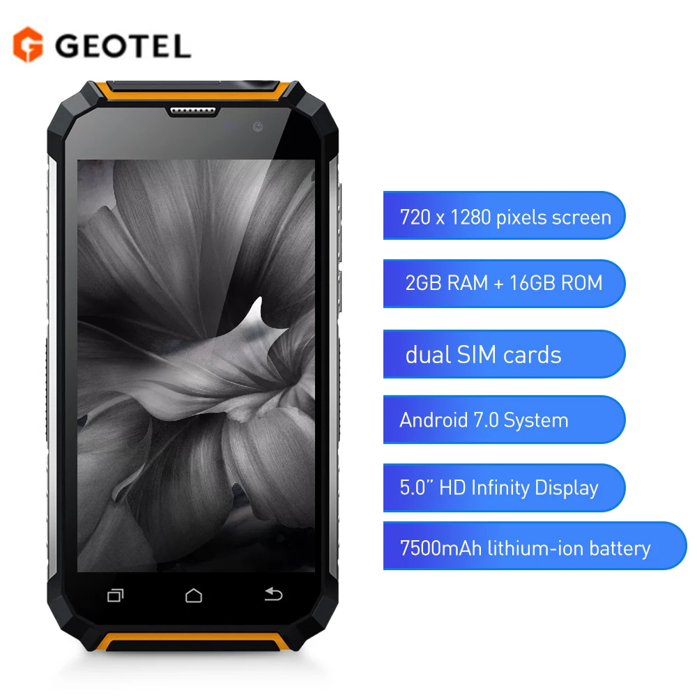 GEOTEL G1 5-дюймовый 3g Смартфон Android 7 0 2 Гб Оперативная память 16 Встроенная MTK6580A 4-х