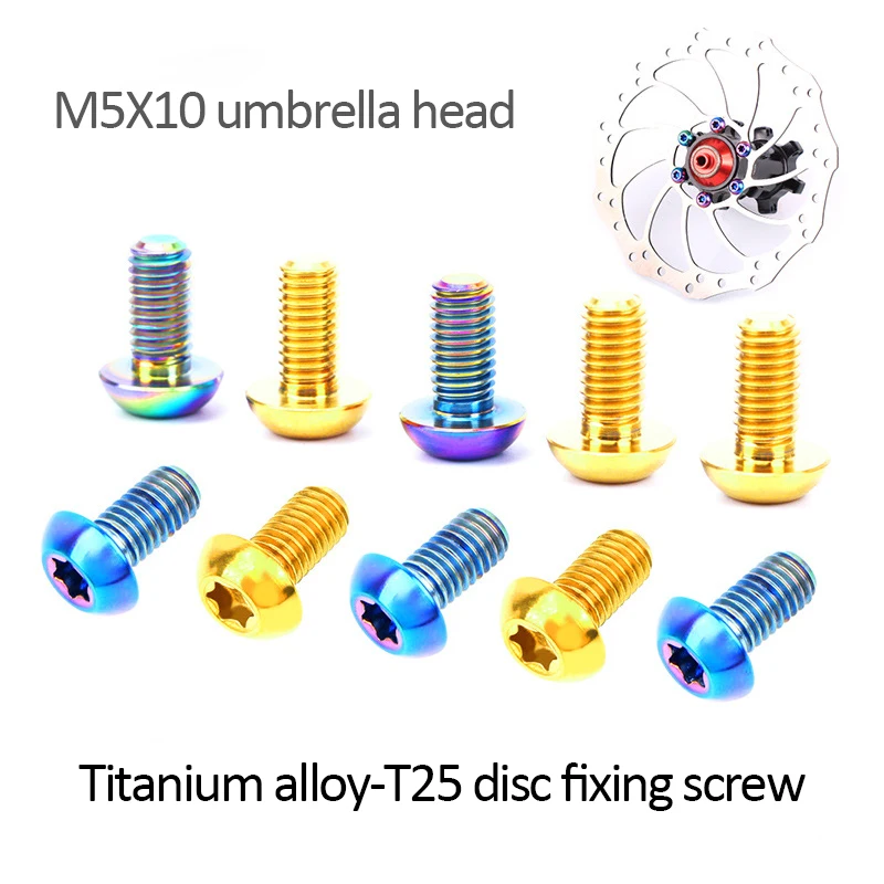Крепежные болты для велосипедного дискового тормоза TC4 12 шт. M5 * 10 мм|Инструменты