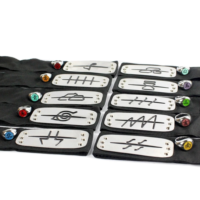 2 шт./компл. аниме аксессуары Акацуки Дейдара Itachi заставка кольцо косплей костюм