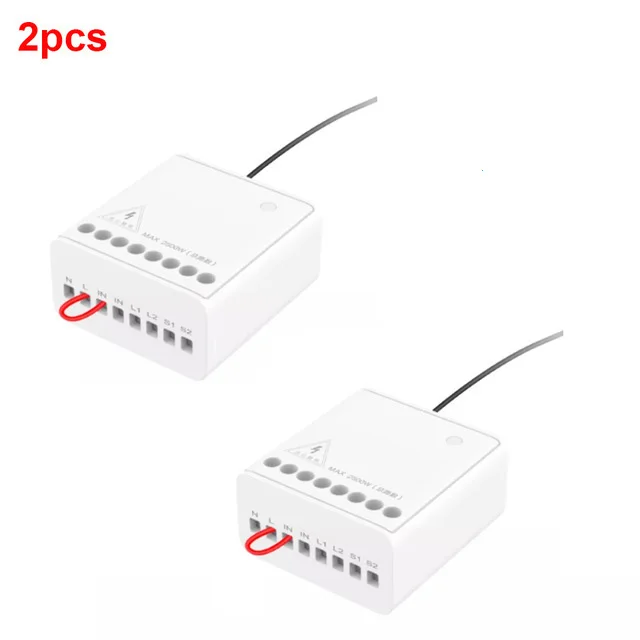 2 pcs Xiaomi Aqara реле двусторонний модуль управления беспроводное реле ZigBee контрольный Лер 2 канала умный светильник переключатель управления несколько Devic - Цвет: 2 pcs
