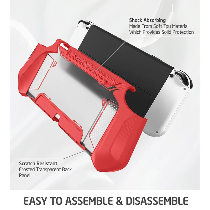 Чехол для Nintendo Switch OLED 2021 дюймов серии MUMBA Blade Dockable TPU Grip защитный чехол совместимый