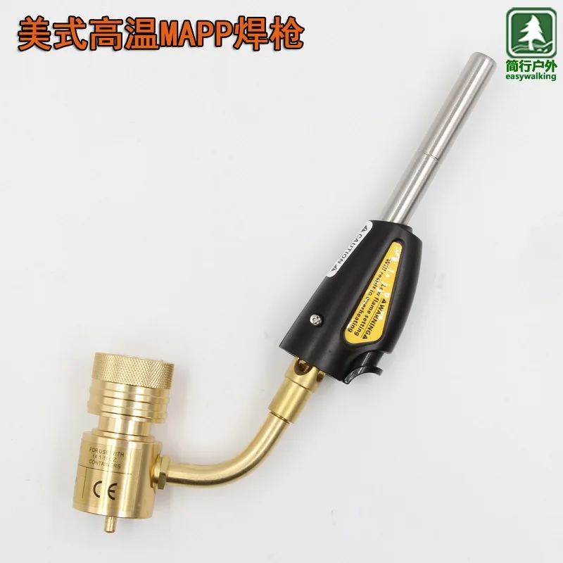 

MAPP Gas Welding Torch Flame Gun Outdoor Camping BBQ Propane Lighter Quick Fire Gas Burner Thrower Soldering Equipment