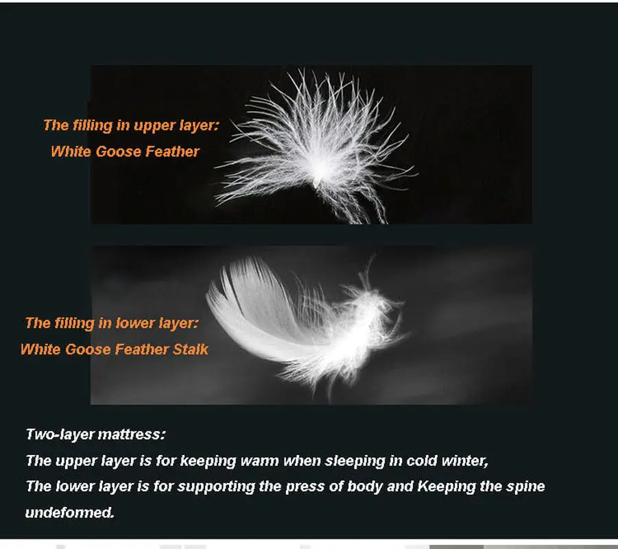 Стеганое одеяло с гусиным пухом двуспальный стеганый матрас большой размер s |