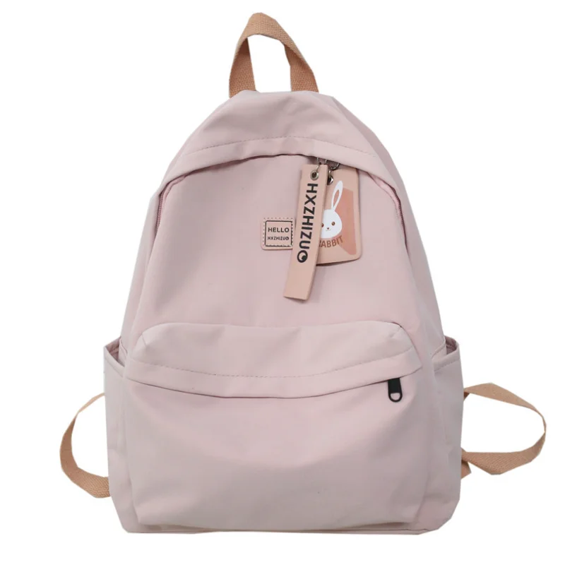 

Preppy Fashion Pure Color Small Fresh And Lovely Japanese Girl Heart Campus Backpack