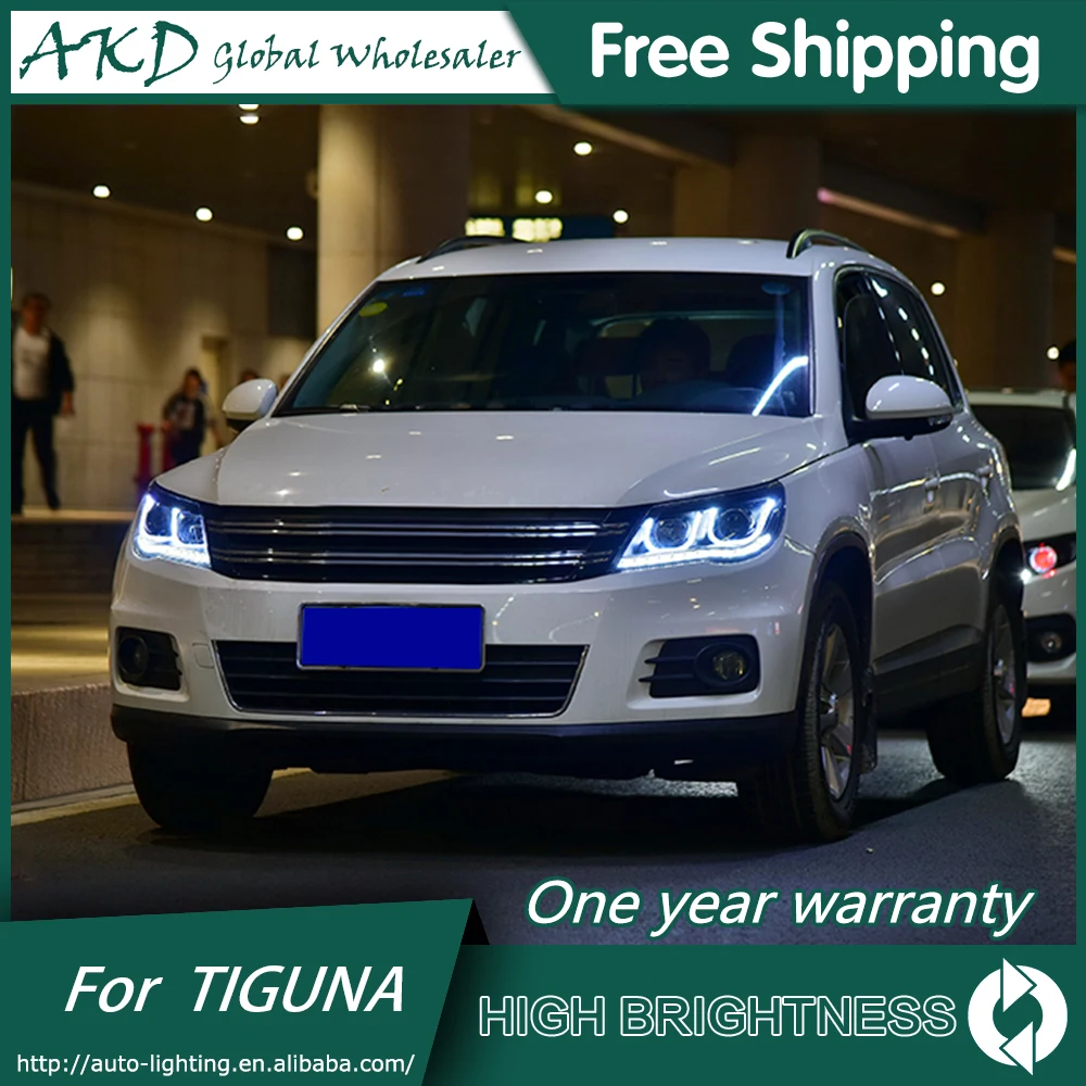 Фары для автомобиля VW Tiguan 2009 2012 DRL дневные ходовые огни Головной фонарь