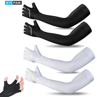 1pair uv sun protection cooling arm sleeves for men women upf 50 sports compression cooling athletic sports sleeve