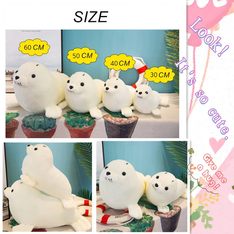 

Otarriinae Plush Doll Toy White Otarriinae Doll Sea Lion Holiday Girl Christmas Gift Valentine's Day Gift for girlfriends girls