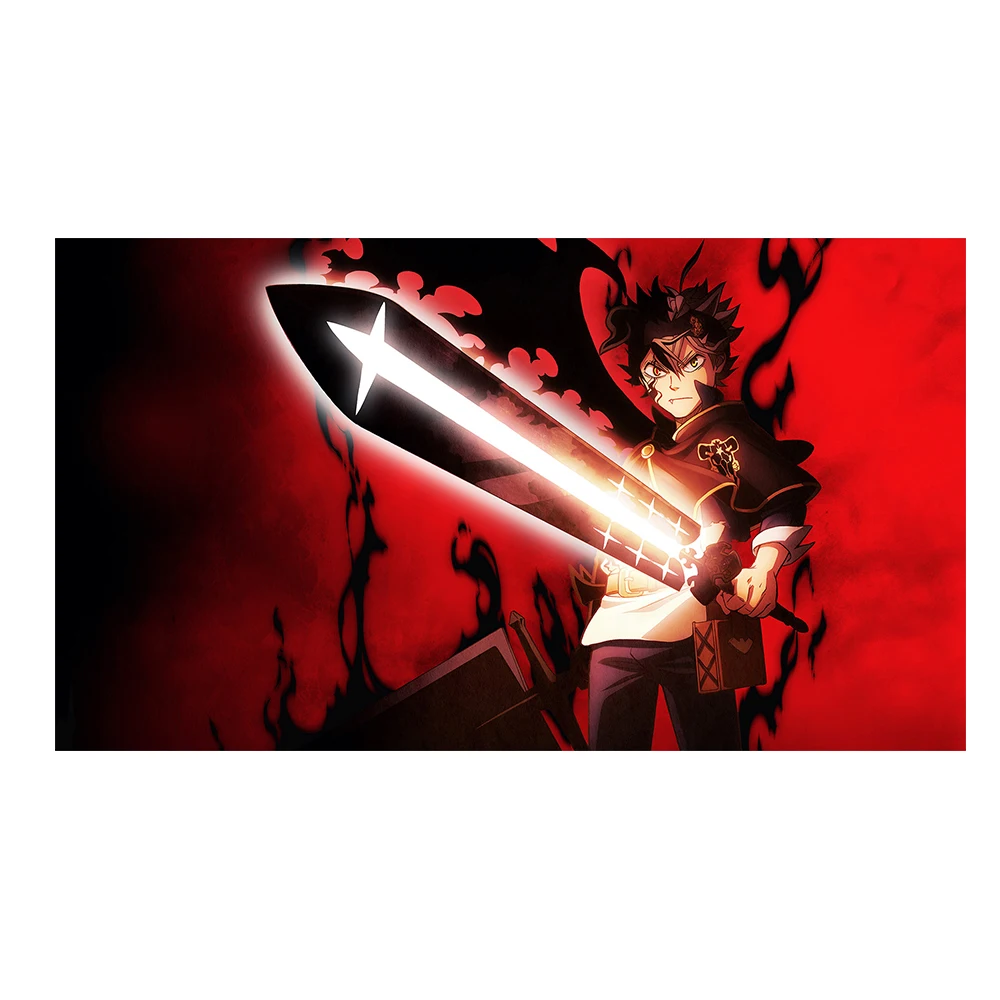 

Black Clover Canvas Painting Asta Print Poster Modular Japanese Cartoon Picture Cuadros Home Decor Wall Art No Frame