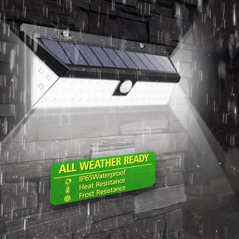 Светодиодный настенный светильник на солнечной батарее 90/118 светодиодов |