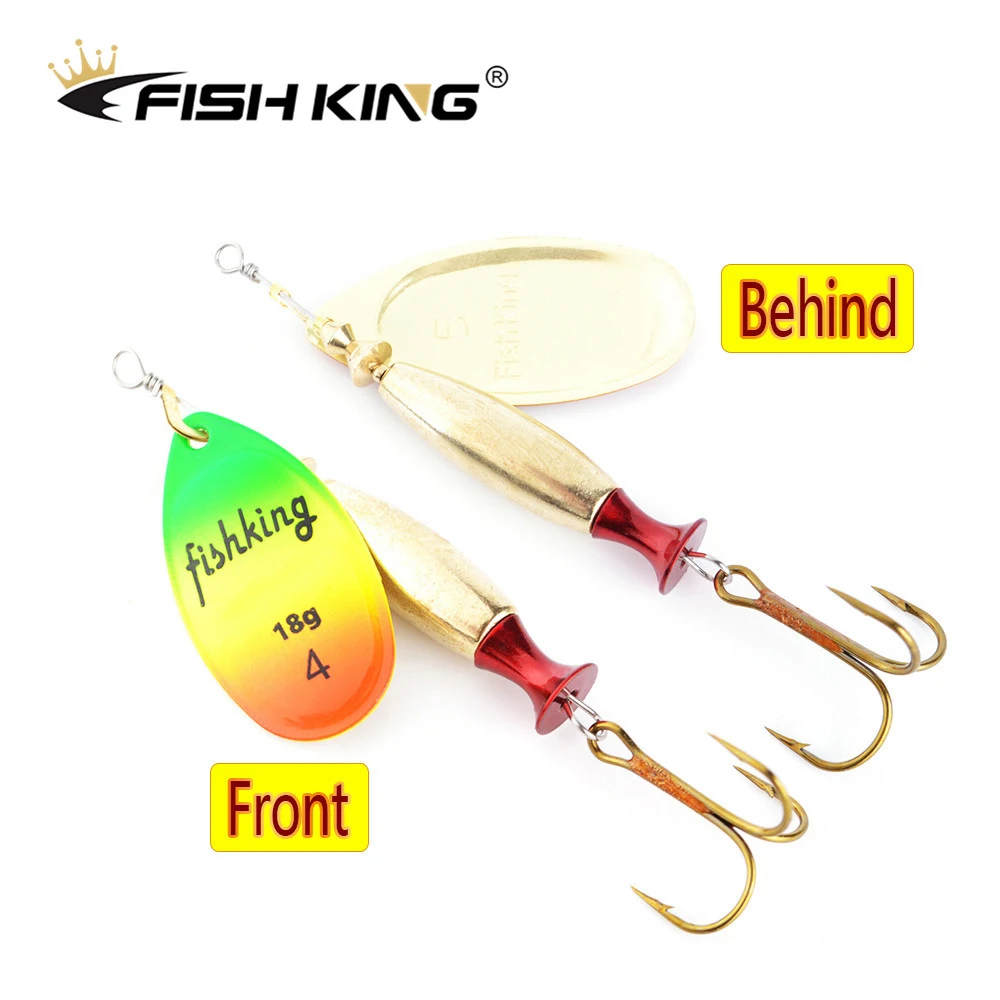 FISH KING 18 г/24 г Длинные литые Спиннеры для глубокого бега приманка рыбалки