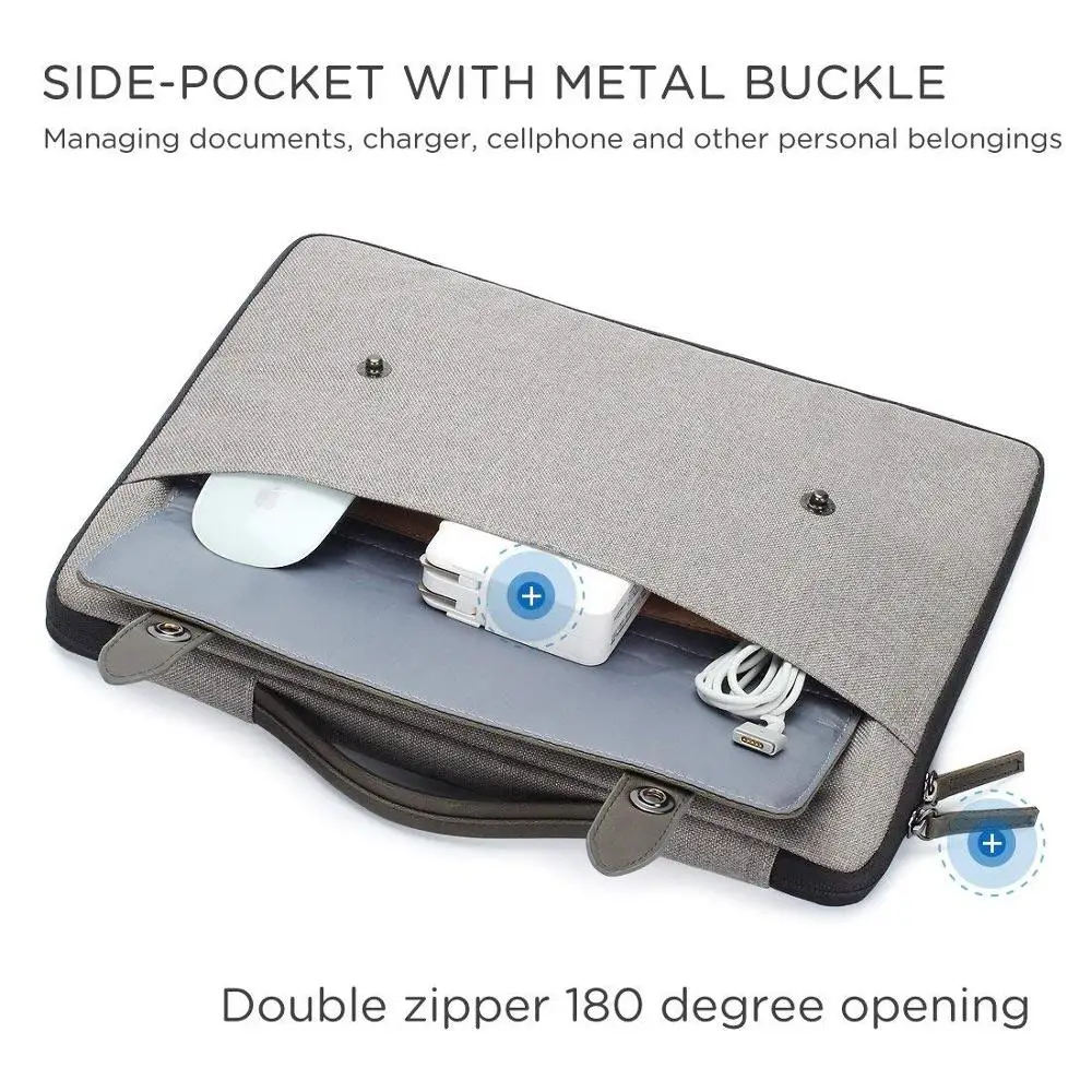 14 inch laptop sleeve case unique computer handbag pouch cover notebook bag for 14 lenovo hp acer asus dell grey free global shipping