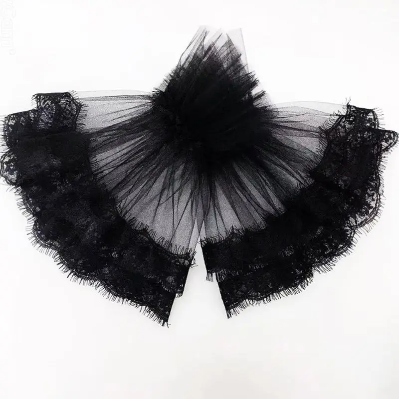 

Wrist Length Lace Appliques Black Bridal Wedding Gloves Elegant