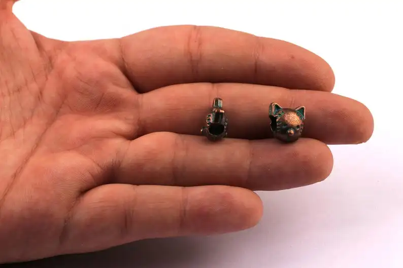 

Faux Patina Beads - Cat Shaped - Alloy Charms - Zinc Alloy Pendant - 5Pcs/Lot -Jewelry Supplies - 12x8mm - ZZ1118