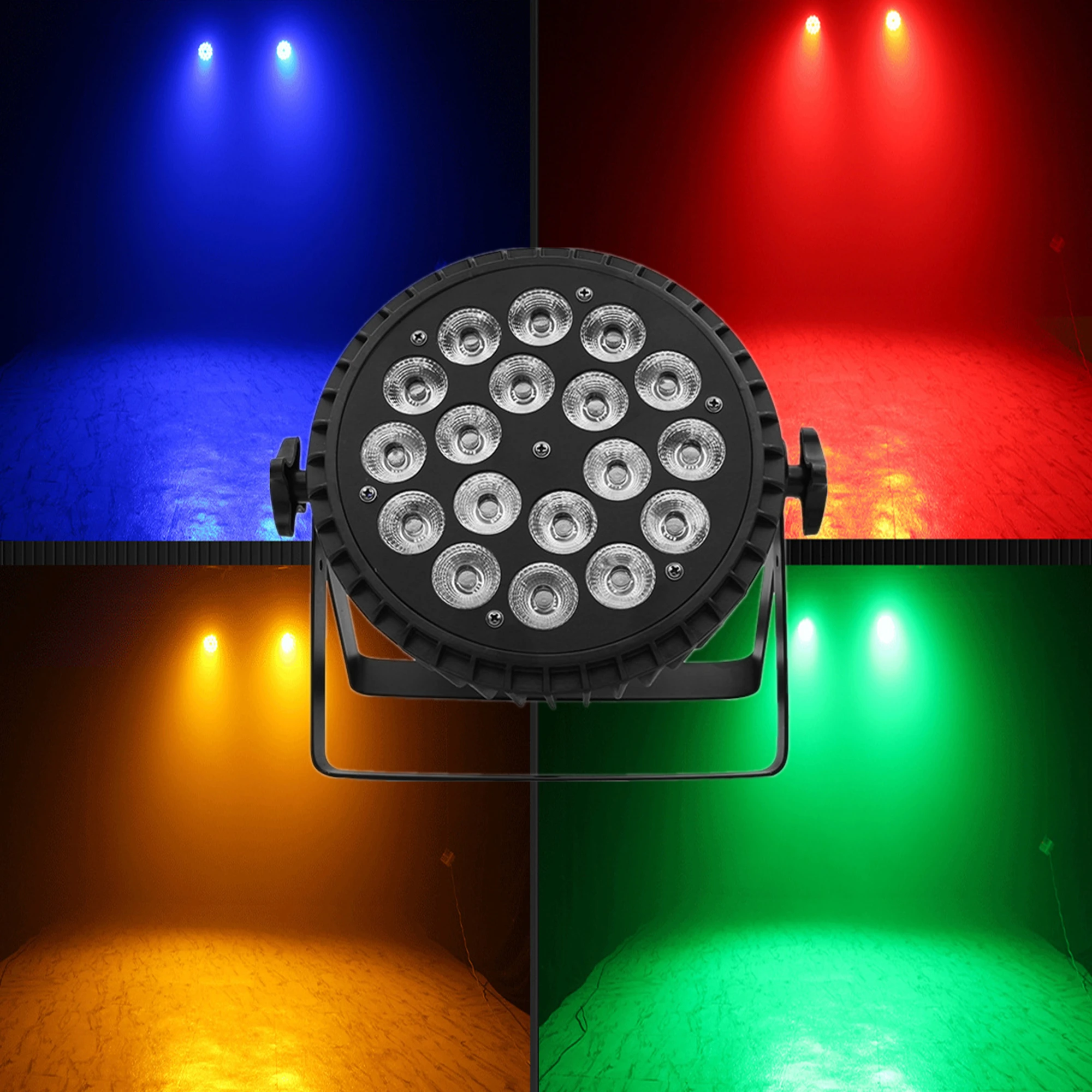

Алюминиевое сценическое освещение LED18X18W Par light RGBW подходит для осветительного оборудования, используемого в дискотеках и других местах