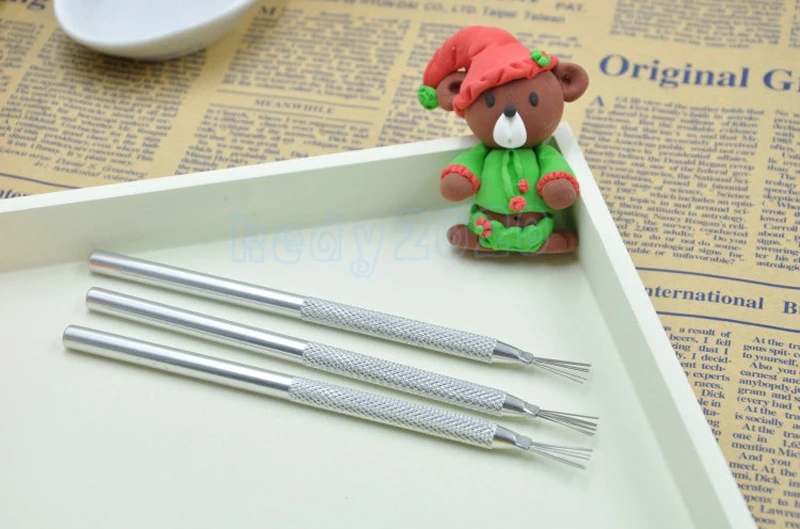 

10pcs 7 Pin Feather Wire Texture & Pro Needle Pottery Clay Tools Set Ceramics Sculpting Modeling Tool Pottery Texture Brush