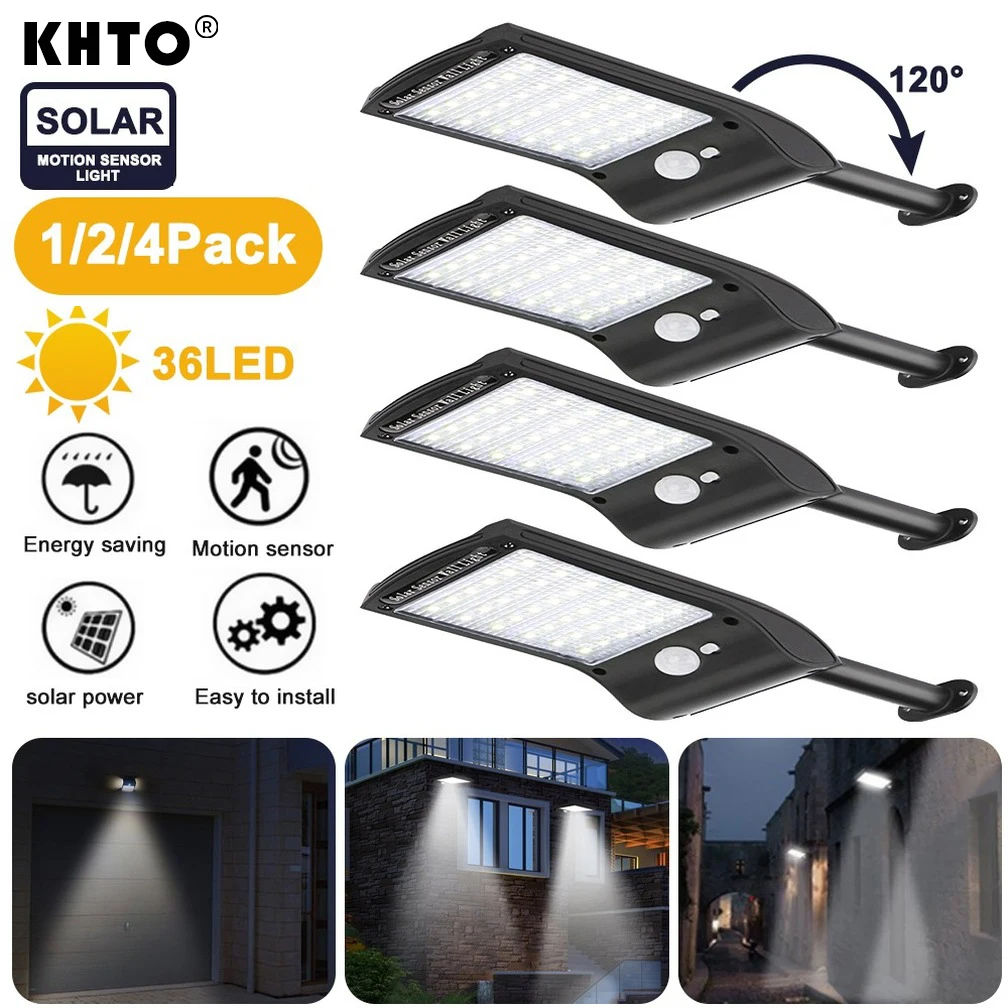 СВЕТОДИОДНАЯ беспроводная настенная уличная лампа на солнечной батарее