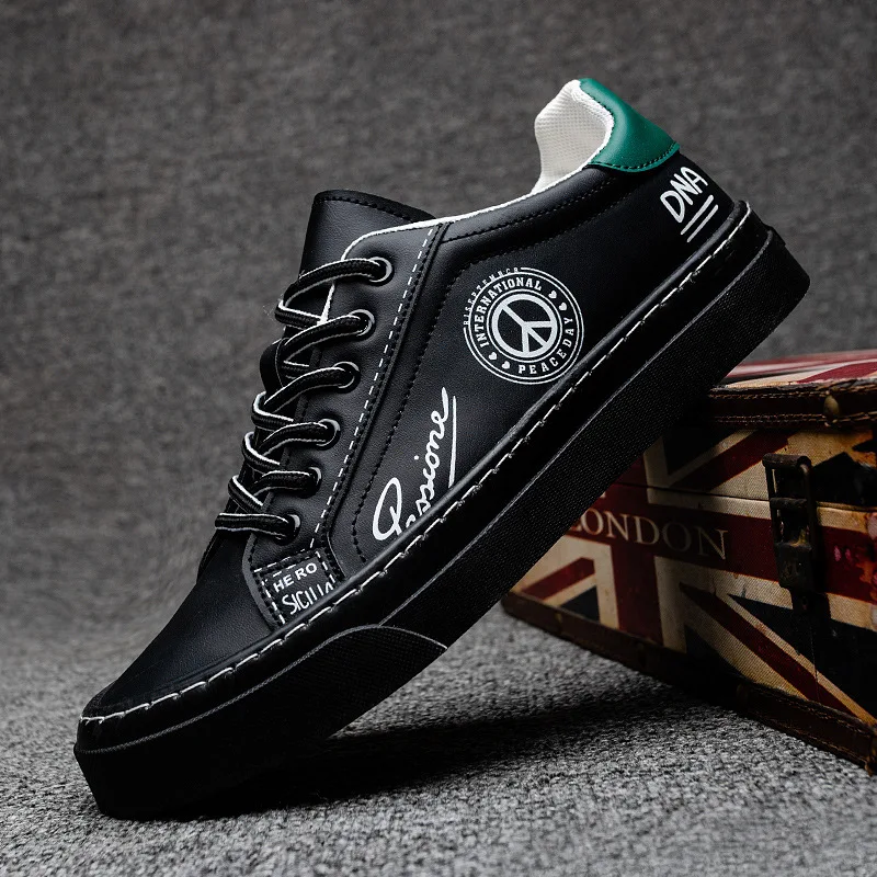 

2021 Всесезонная спортивная обувь, персонализированная Повседневная Спортивная Мужская мягкая и удобная кожаная обувь на шнуровке