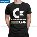 Commodore 64 логотип мужские футболки C64 SID Amiga для работы за компьютером, в ретро стиле, мастер Nerd Awesome футболка с круглым вырезом футболки идея подарка для одежды