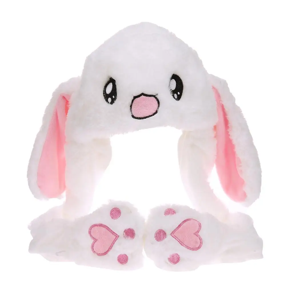 

Kids Party Cartoon Hats Hats Fashion Plush Crystal Velvet Lovely Moving Strange Airbags Luminescence Rabbit Ears Sweet Cap