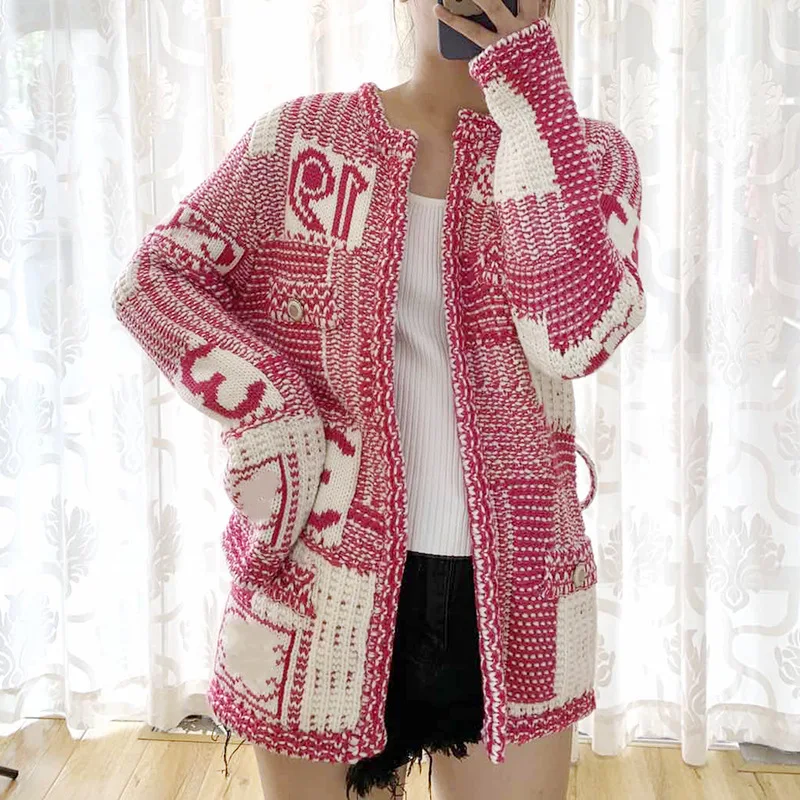 

NIGO CEL Contrasting Letter Pocket Cardigan Jacket