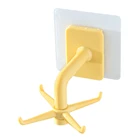 Кухонные самоклеящиеся крючки с вращением на 360 градусов, 6 крючков