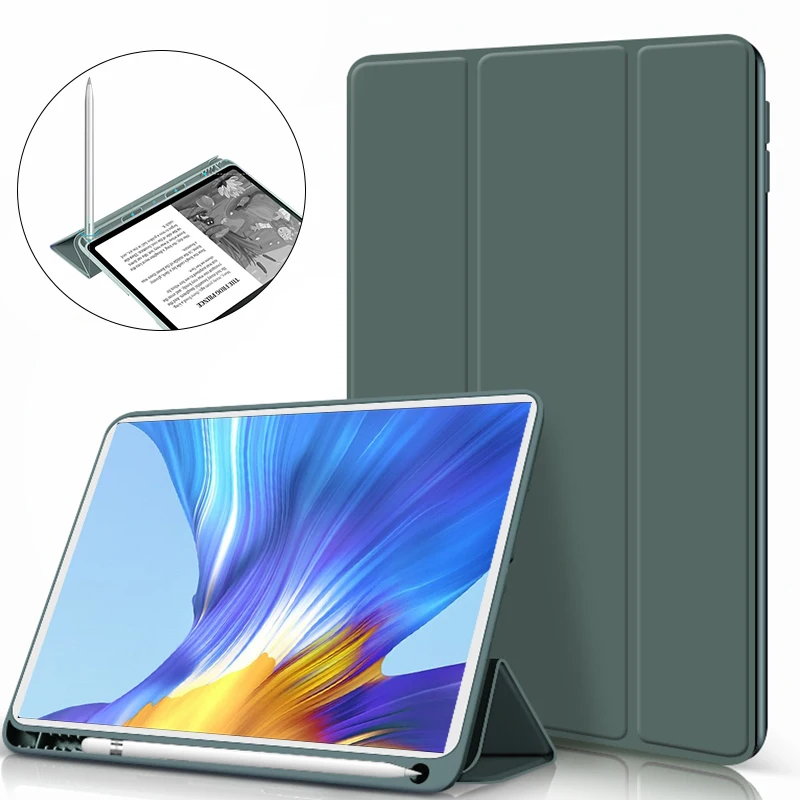 Чехол для Huawei Matepad Pro 10 8 с держателем стилуса кожаный умный чехол honor V6 /matepad 4