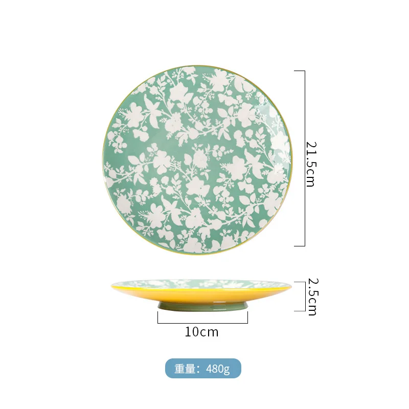 

Plates Hand painted flower cake dessert plate plate set