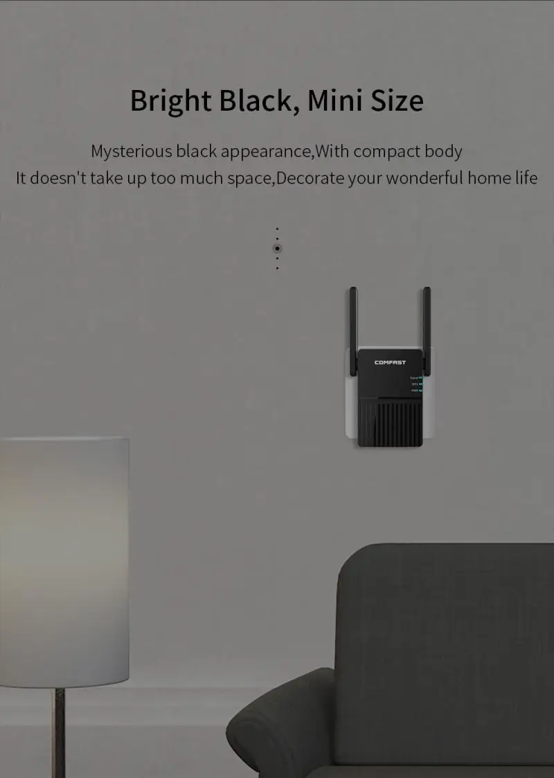 AC1200 Wi Fi ретранслятор 2 4G 5 8G 1200 Мбит/с беспроводной расширитель диапазона